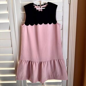 Victoria Beckham x Target Scallop Colorblock Dress M‎ Pink Black